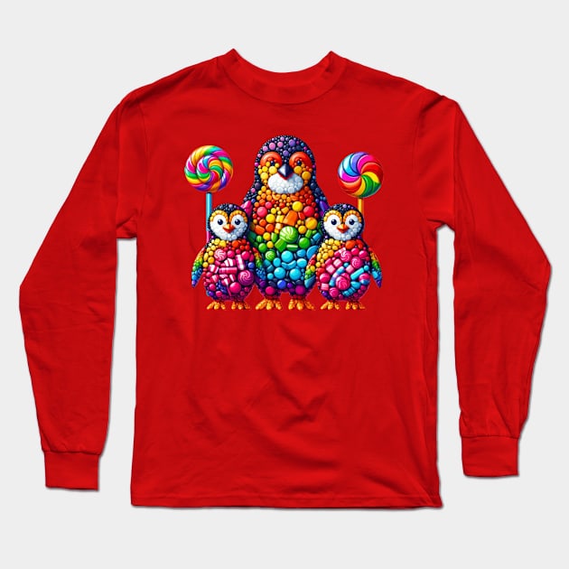 Penguin Family Long Sleeve T-Shirt by sonnycosmics